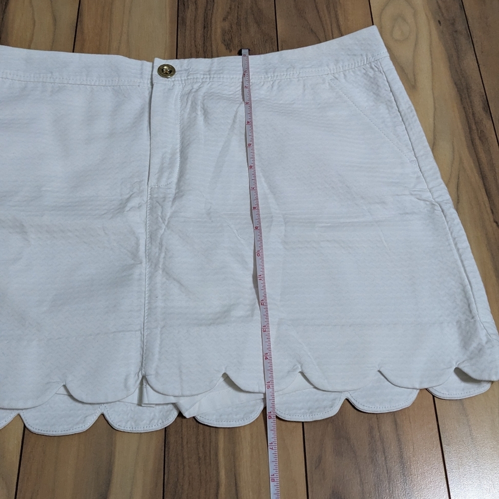 EUC! Lilly Pulitzer Colette Skort Resort White Size 16 - Picture 6 of 13